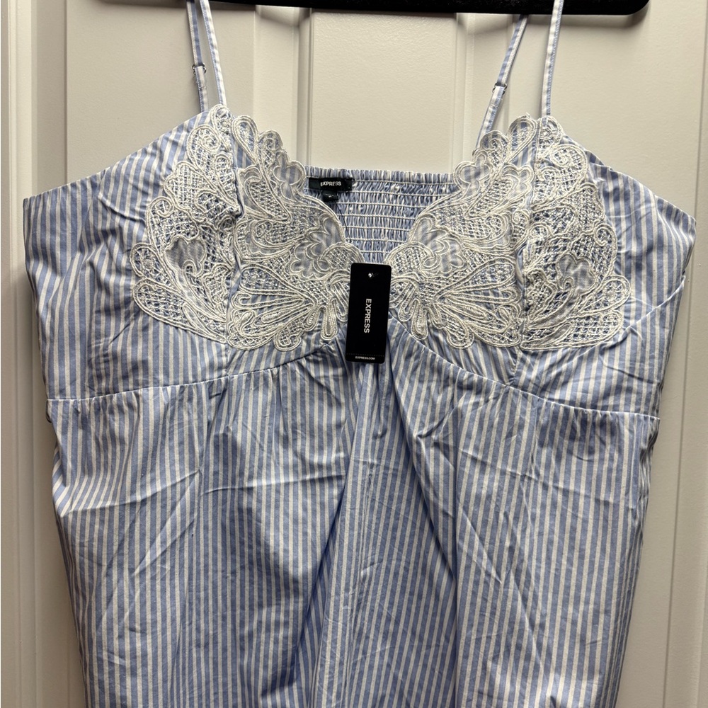 Express- Lace Trim -Babydoll Cami- NEW WITH TAGS!! Size XL